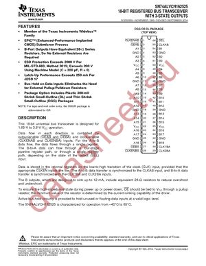 SN74ALVCH162525DL datasheet  